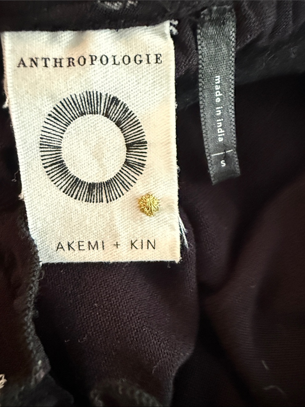 Anthropologie Black Embroidered Boho Blouse - Women Tops - Picture 5 of 5